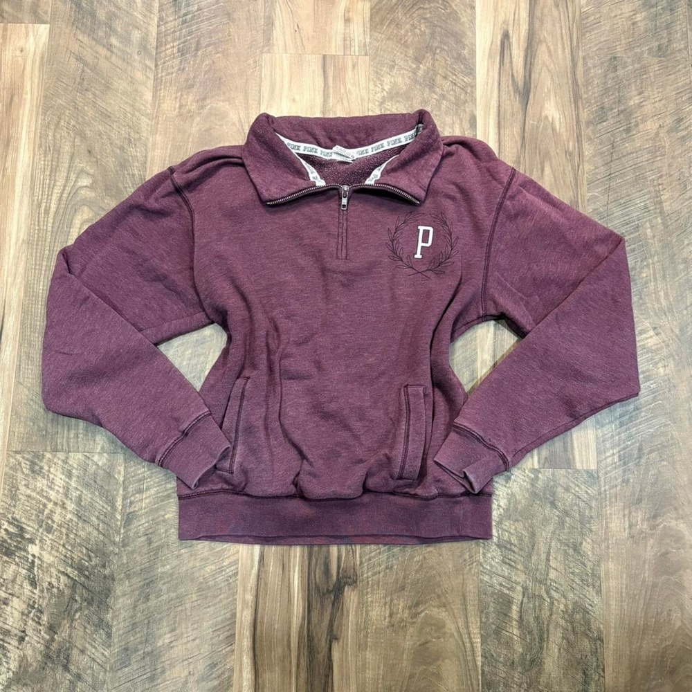 Vintage Y2K Pink by Victoria's Secret Quarter Zip 2000s